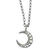 Moon Pendant Medium Pavé