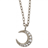 Moon Pendant Medium Pavé