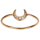 Moon Ring Small Pavé