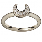 Moon Ring Big Pavé