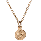 Star + Moon Disc Pendant