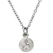 Star + Moon Disc Pendant