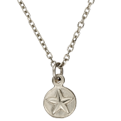 Star + Moon Disc Pendant
