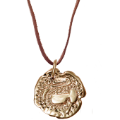 Coin Pendant 5 on Leather