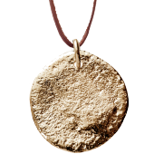 Coin Pendant 1 on Leather