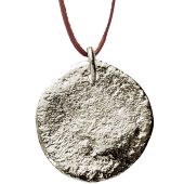 Coin Pendant 1 on Leather