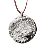 Coin Pendant 1 on Leather
