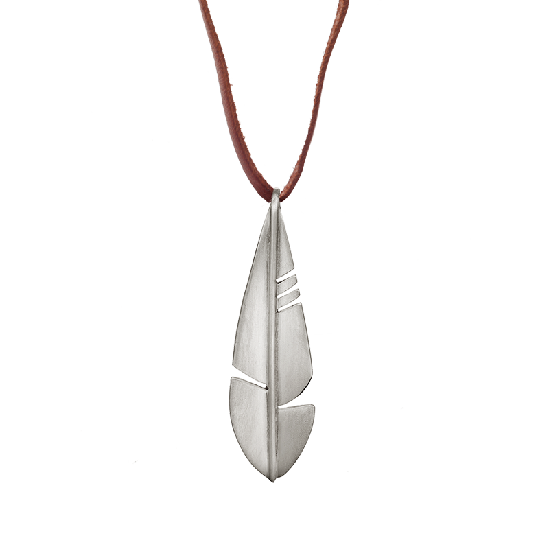 【MANON JEWELRY】 feather pendant necklace P-Feather_Pendant_Big_ss-95.png