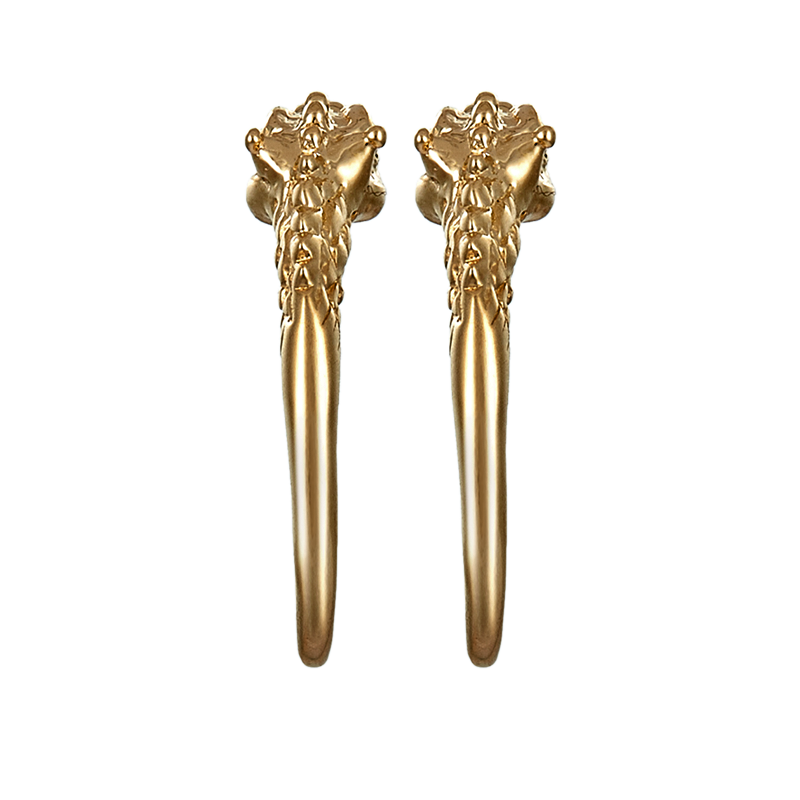 Dragon Hoop Earring-099-dbl-y90