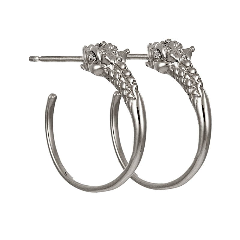 Dragon Hoop Earring-96-ss90