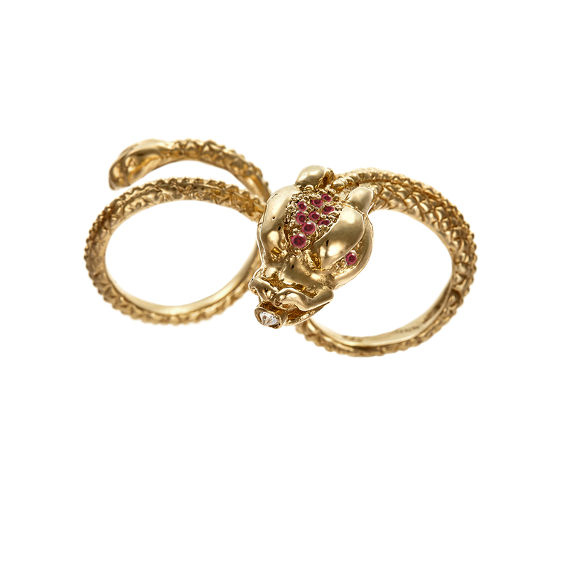 Dragon Ring Double | manon jewelry