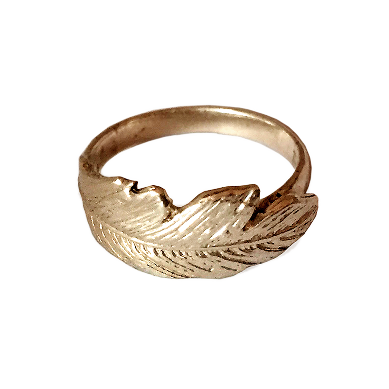 MANON JEWELRY feather pinky ring 3.5号 30 feather-pinky-ring-ss.png